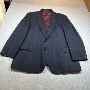 Vintage‎ Levi's Menswear Wool Blazer Mens 54L Navy Blue *NOTE